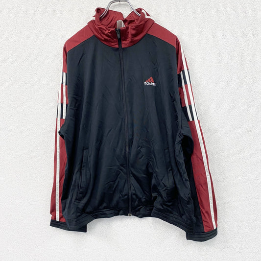 00s　adidas　アディダス　トラックジャケット/ジャージ　ヴィンテージ　黒　ブラック　Mサイズ