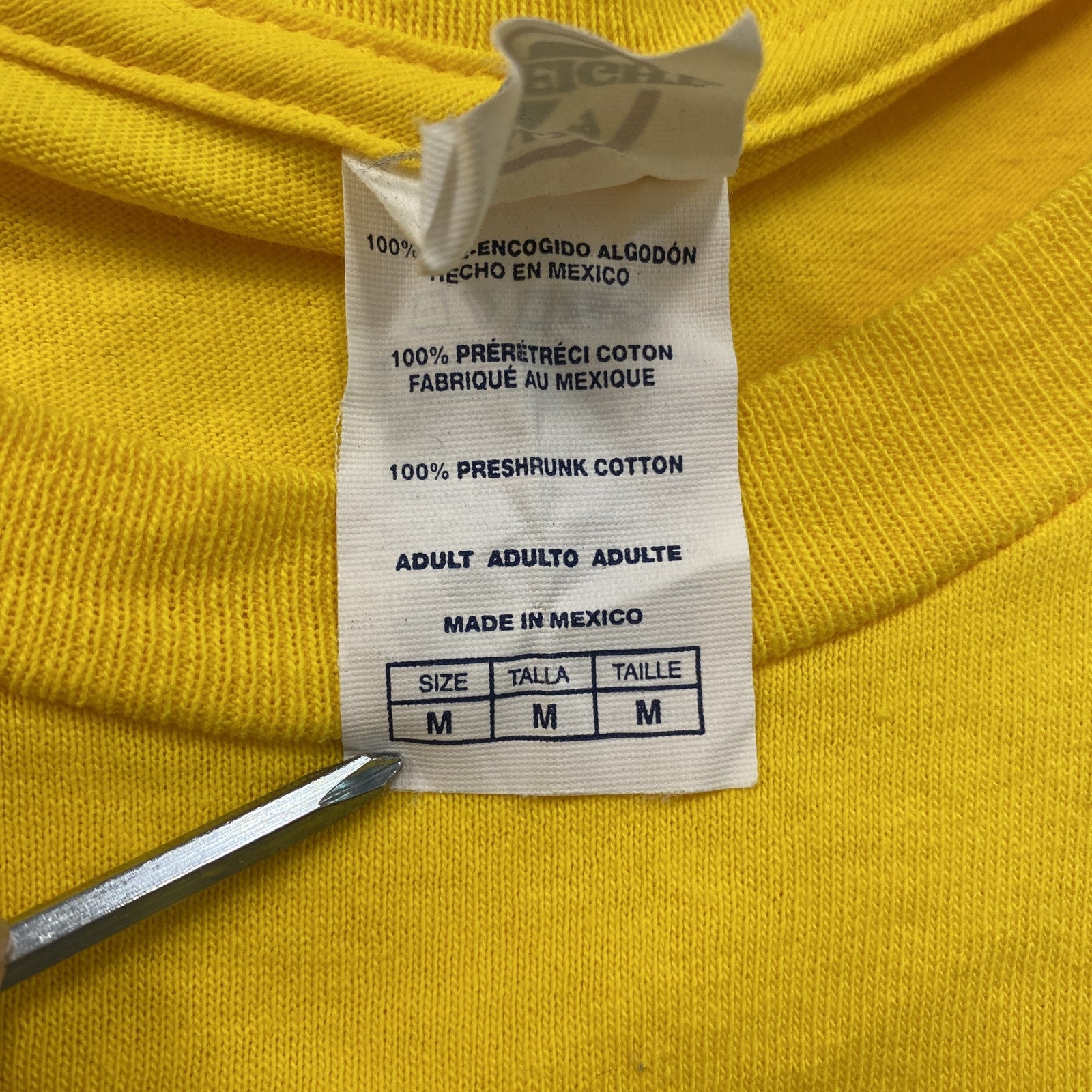 古着 used　00s　DELTA　バラク・オバマ　半袖プリントTシャツ　ヴィンテージ　黄色　イエロー　Mサイズ