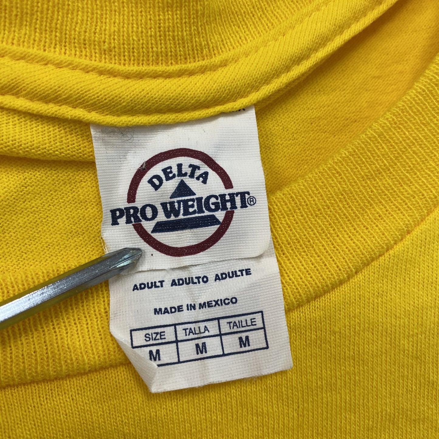 DELTA　バラク・オバマ　半袖プリントTシャツ　黄色　イエロー　Mサイズ