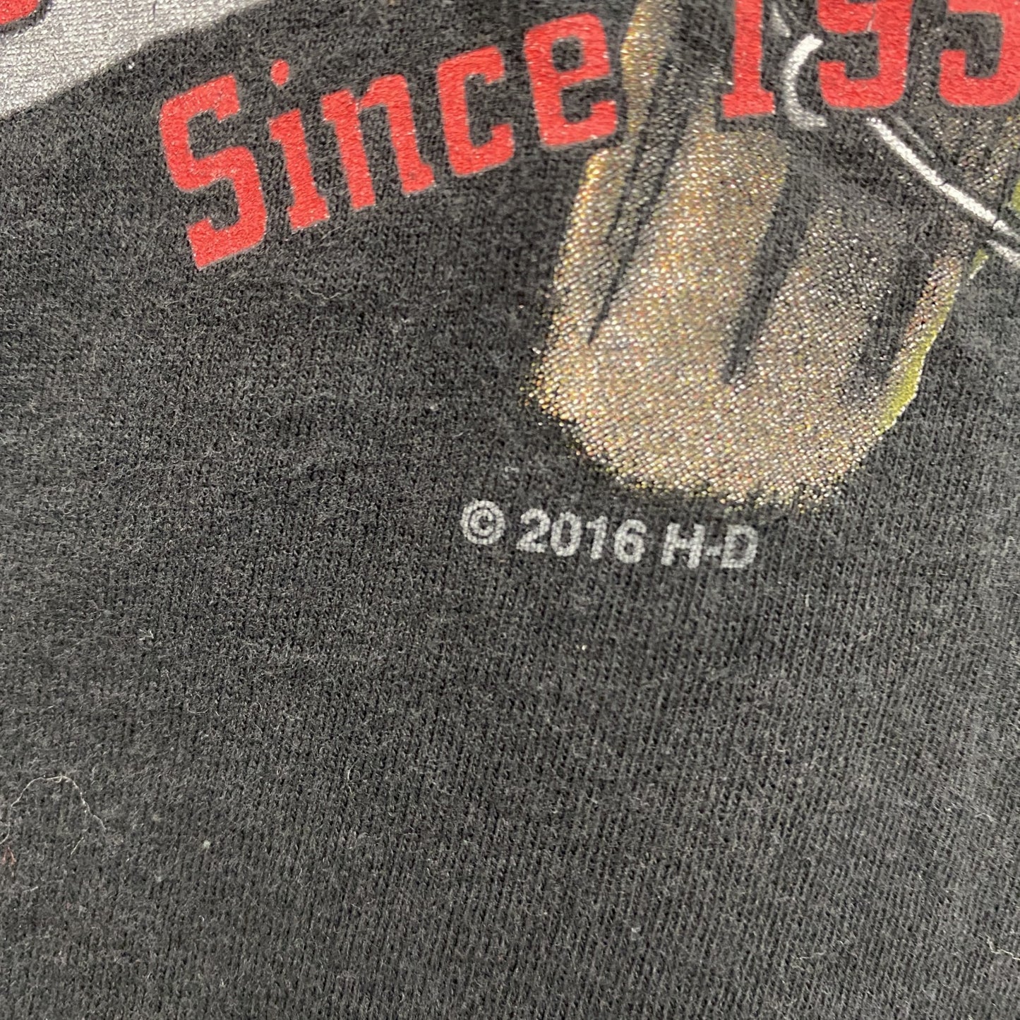 HARLEY DAVIDSON　ハーレーダビッドソン　半袖両面プリントTシャツ　黒　ブラック　Lサイズ