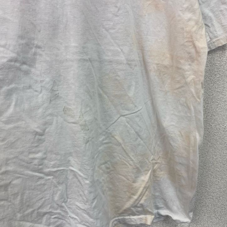 Hanes　ヘインズ　半袖プリントTシャツ　白　ホワイト　XLサイズ　古着