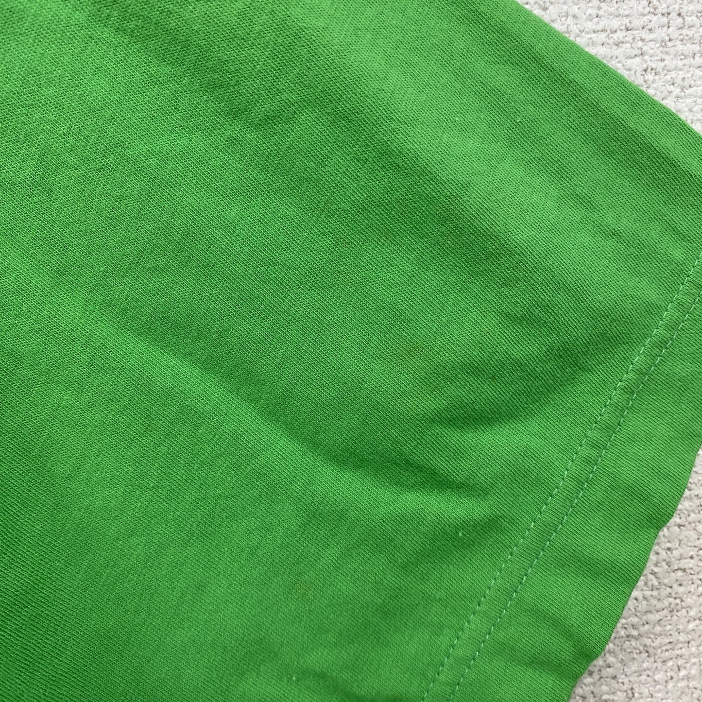 UNITED COLORS OF BENETTON　半袖プリントTシャツ　黄緑　ライトイエロー　46サイズ