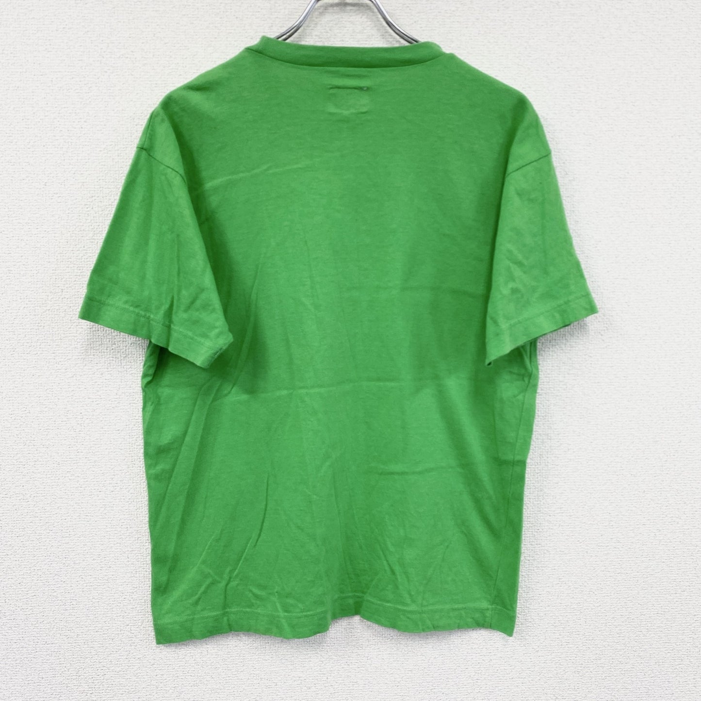 UNITED COLORS OF BENETTON　半袖プリントTシャツ　黄緑　ライトイエロー　46サイズ
