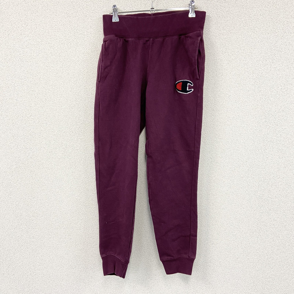 Champion　チャンピオン　リバースウィーブ　スウェットパンツ　ヘビーウエイト　ワンポイント　現行　ボルドー　Sサイズ　古着