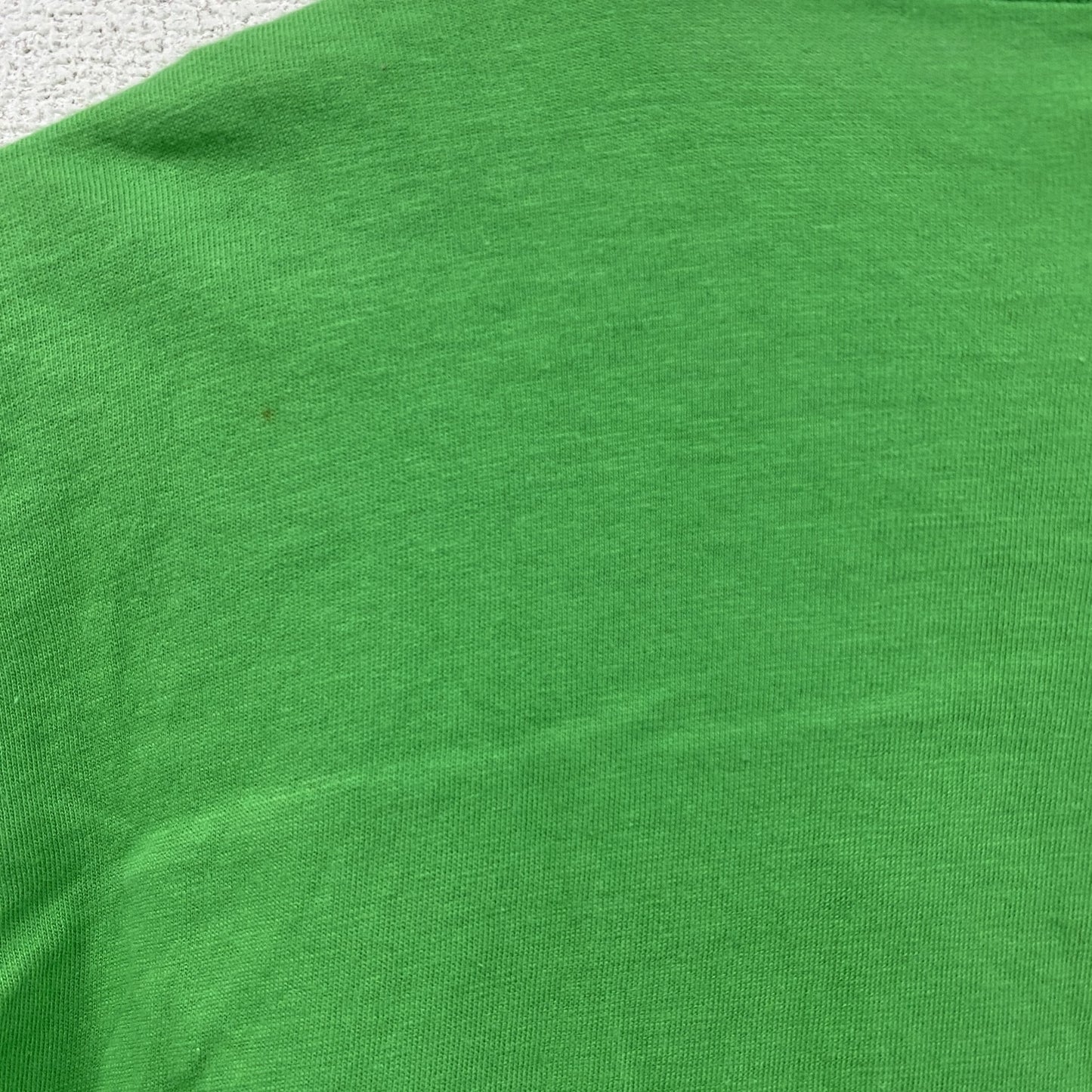 UNITED COLORS OF BENETTON　半袖プリントTシャツ　黄緑　ライトイエロー　46サイズ