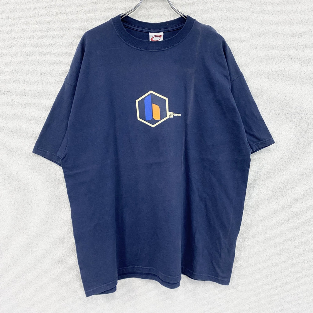 00s　CADRE　半袖プリントTシャツ　HAWAII　サーフィン　サーファー　企業ロゴ　ヴィンテージ　紺　ネイビー　XLサイズ　古着