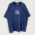 00s　CADRE　半袖プリントTシャツ　HAWAII　サーフィン　サーファー　企業ロゴ　ヴィンテージ　紺　ネイビー　XLサイズ　古着
