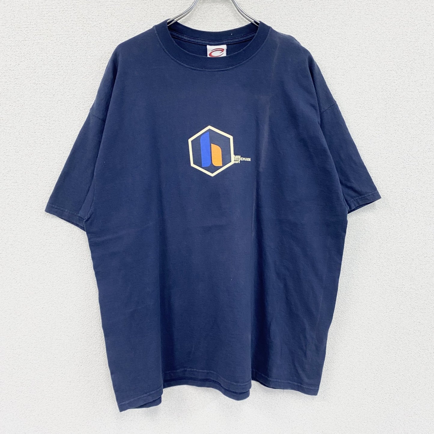 CADRE　半袖プリントTシャツ　紺　ネイビー　XLサイズ