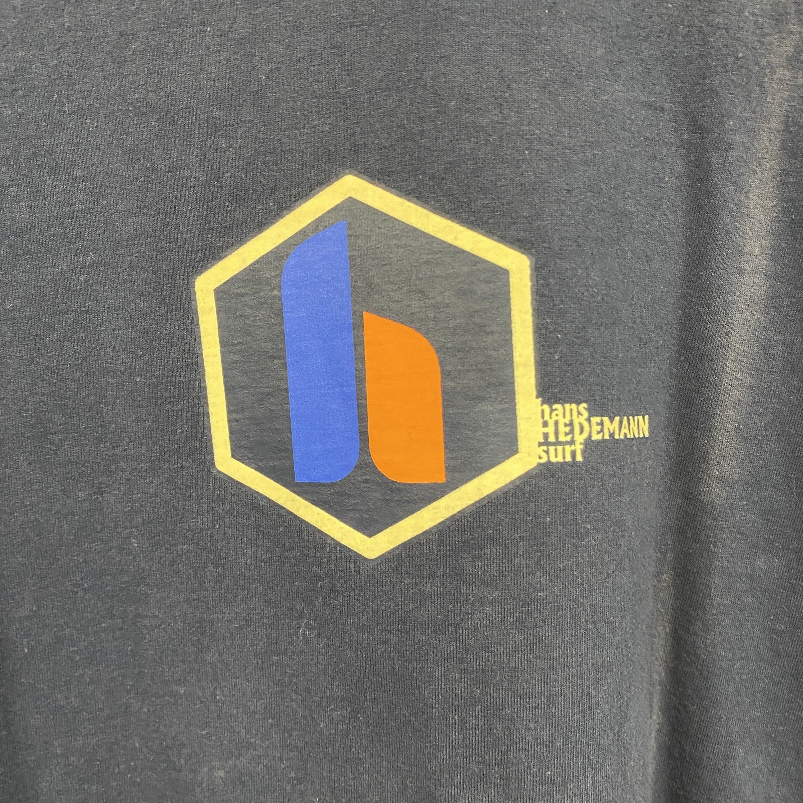 00s　CADRE　半袖プリントTシャツ　HAWAII　サーフィン　サーファー　企業ロゴ　ヴィンテージ　紺　ネイビー　XLサイズ　古着