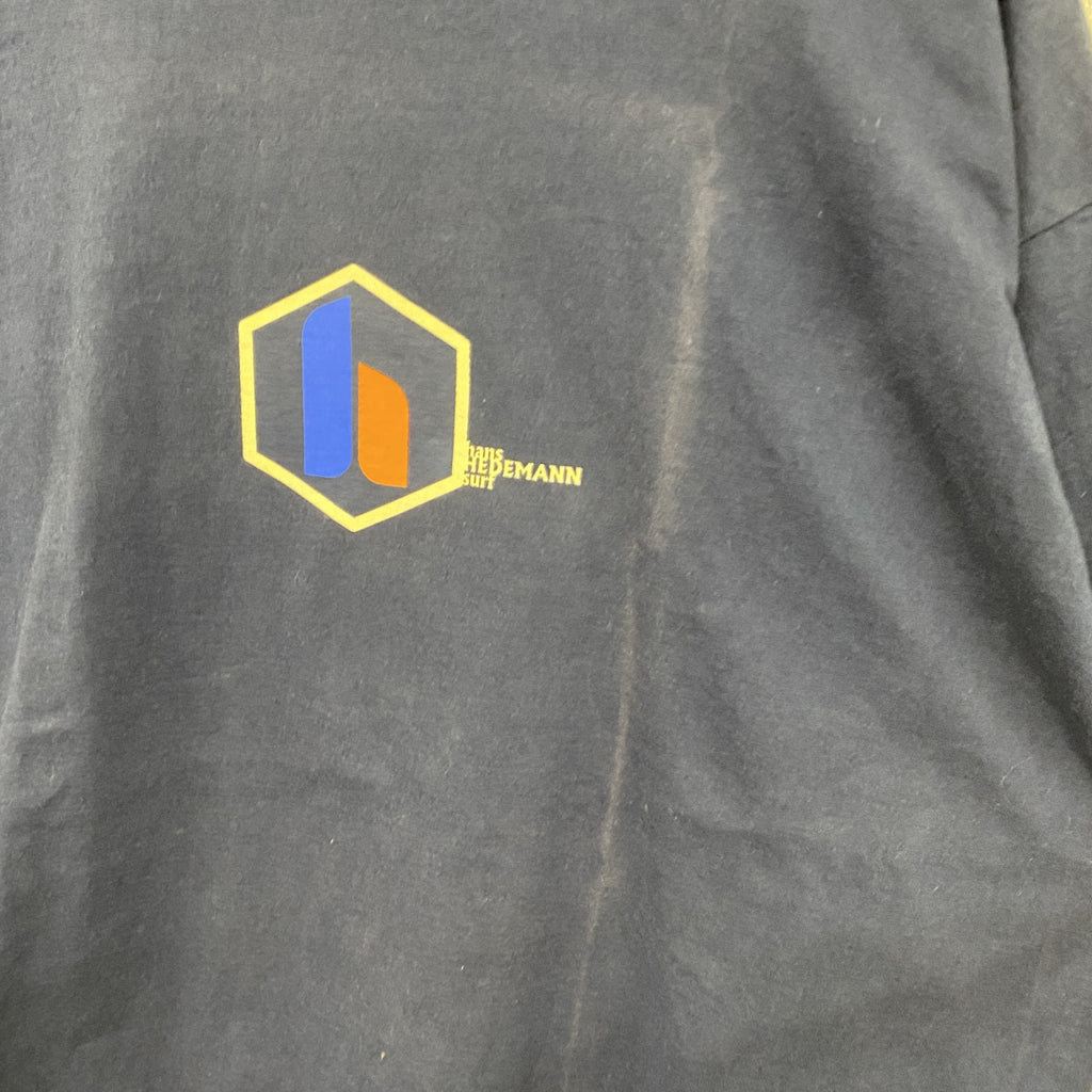 00s　CADRE　半袖プリントTシャツ　HAWAII　サーフィン　サーファー　企業ロゴ　ヴィンテージ　紺　ネイビー　XLサイズ　古着