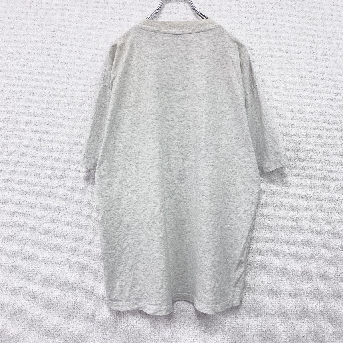 ～90s　半袖プリントTシャツ　人物T　ユーロヴィンテージ　バスケットボール　霜降りグレー　2XLサイズ　　古着