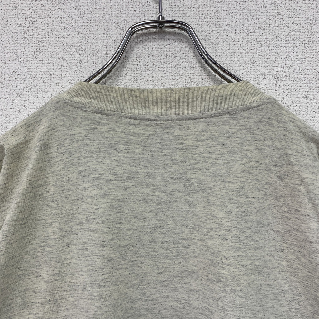 ～90s　半袖プリントTシャツ　人物T　ユーロヴィンテージ　バスケットボール　霜降りグレー　2XLサイズ　　古着