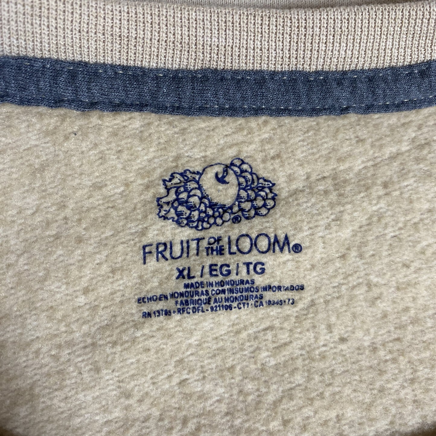 古着 used　FRUIT OF THE LOOM　長袖プリントスウェット　トレーナー　ビックシルエット　XLサイズ