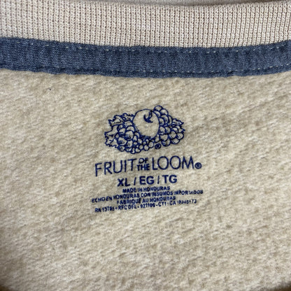 古着 used　FRUIT OF THE LOOM　長袖プリントスウェット　トレーナー　ビックシルエット　XLサイズ