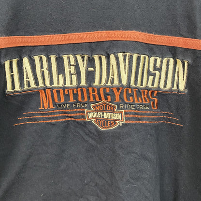 HARLEY DAVIDSON　ハーレーダビッドソン　長袖Tシャツ　黒　ブラック　XLサイズ
