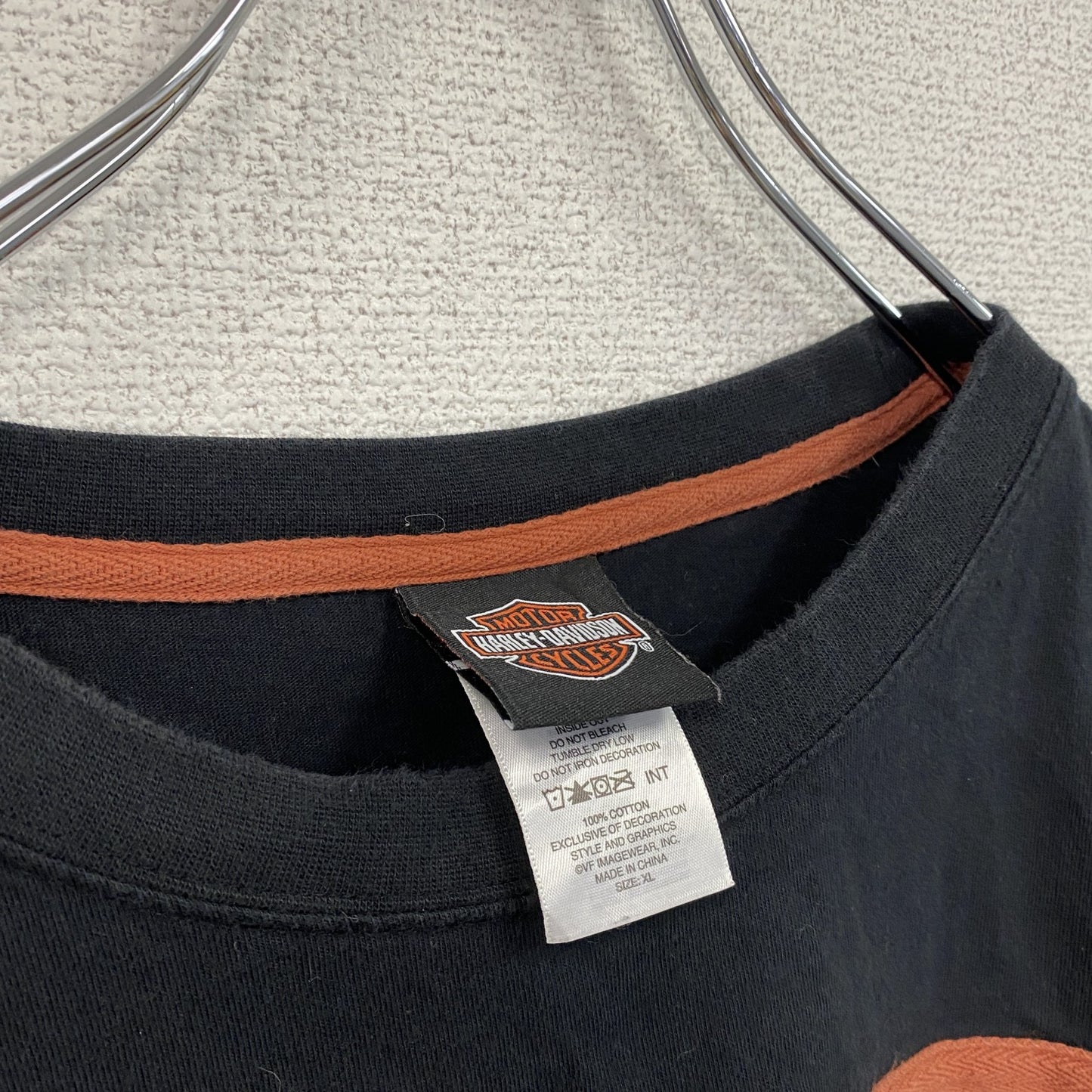 HARLEY DAVIDSON　ハーレーダビッドソン　長袖Tシャツ　黒　ブラック　XLサイズ