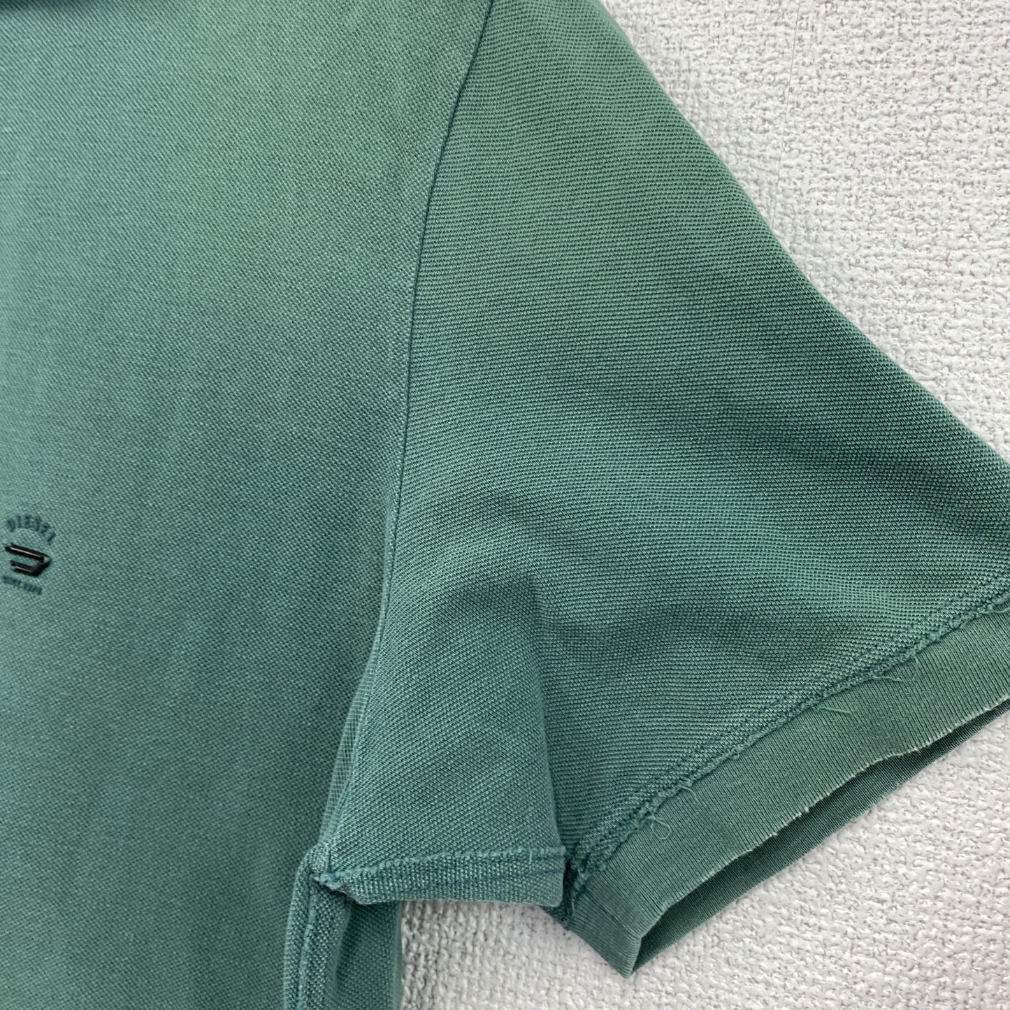 DIESEL　ディーゼル　半袖ポロシャツ　エメラルドグリーン　Mサイズ