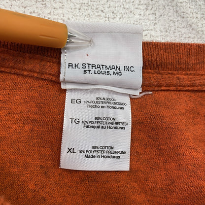 00s　HARLEY DAVIDSON　ハーレーダビッドソン　半袖両面プリントTシャツ　オレンジ　XLサイズ