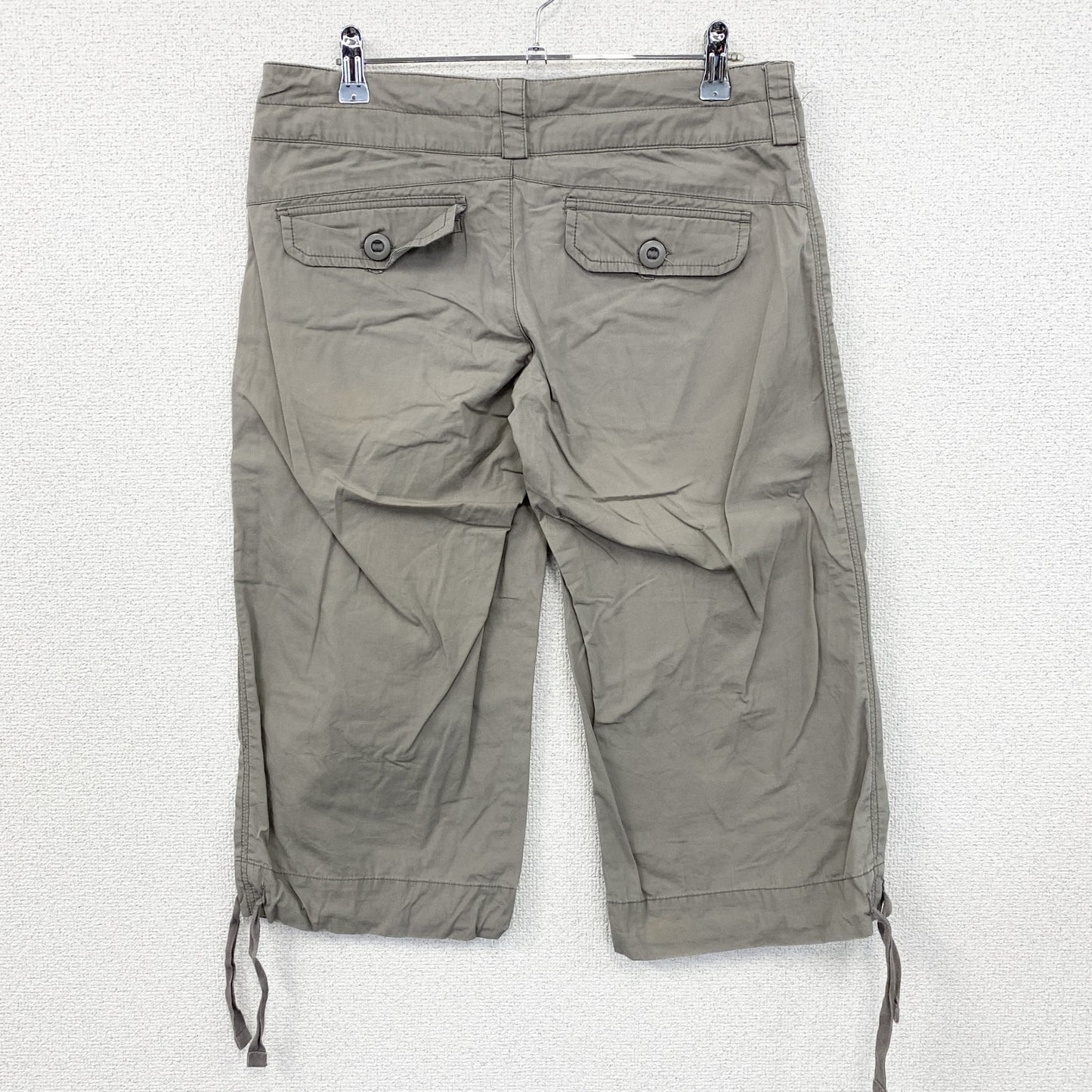 NIKE　ナイキ　ハーフパンツ　7分丈パンツ　クロップドパンツ　ジップフライ　グレージュ　Sサイズ