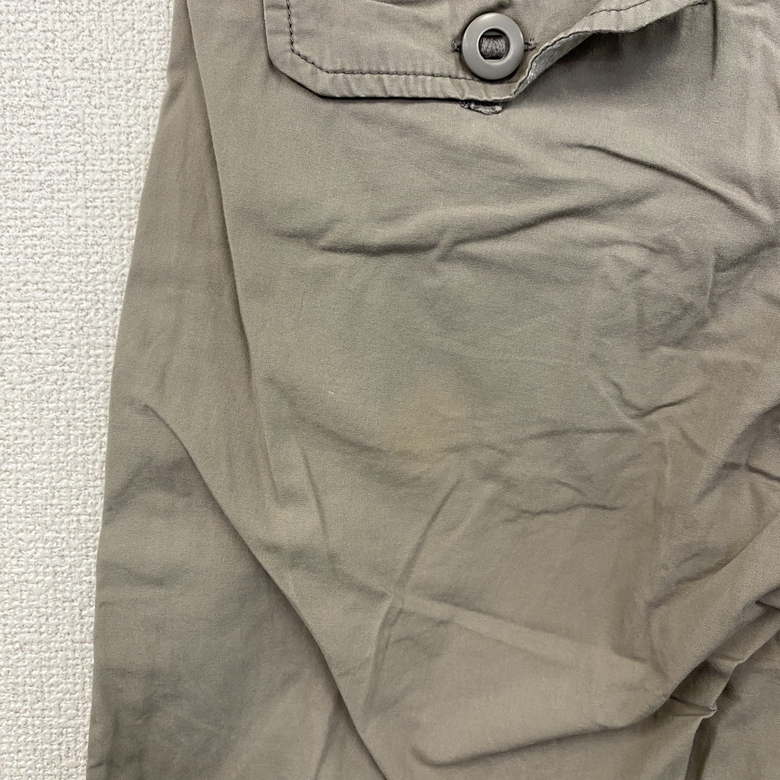 NIKE　ナイキ　ハーフパンツ　7分丈パンツ　クロップドパンツ　ジップフライ　グレージュ　Sサイズ　古着