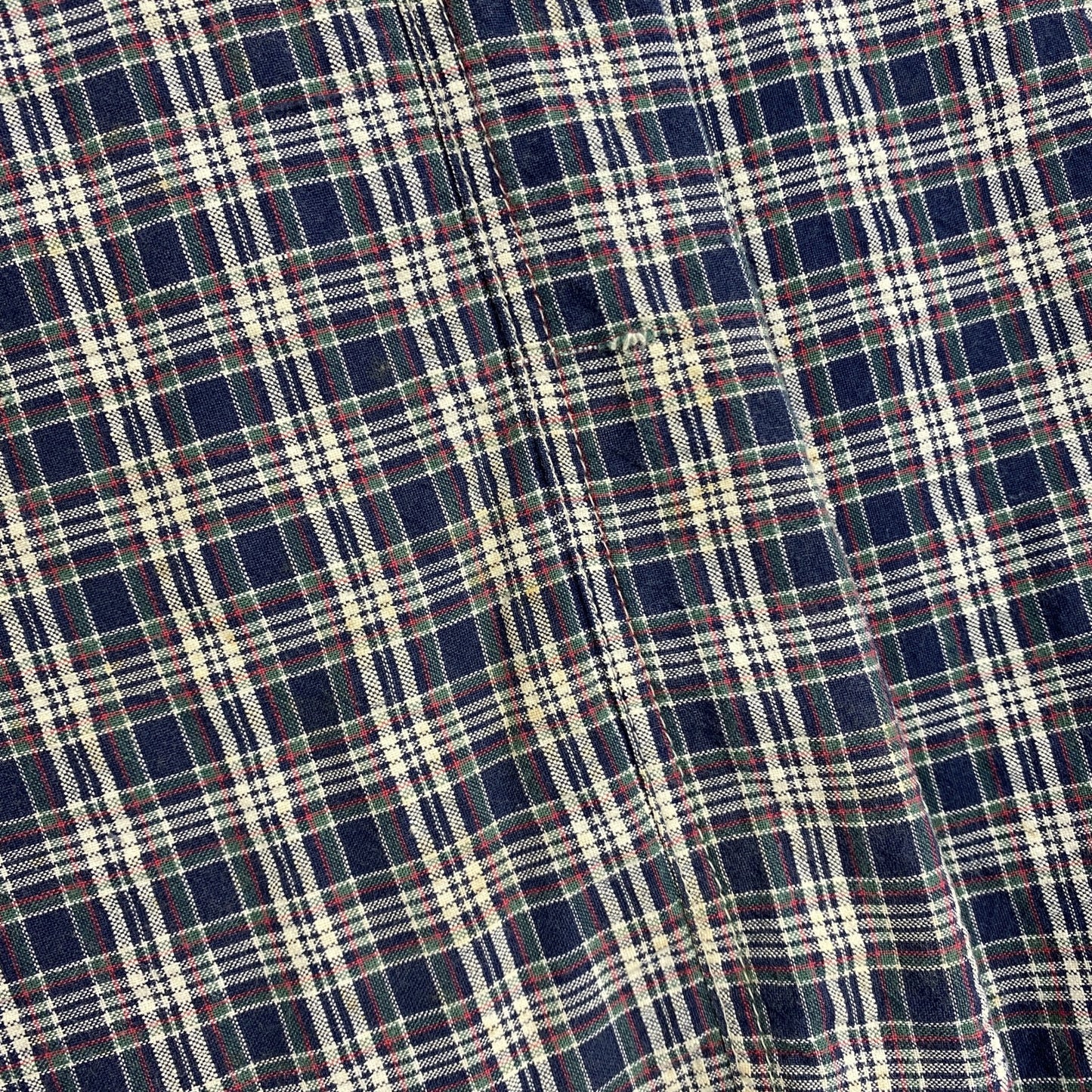 Coca’Cola　コカ・コーラ　半袖シャツ　チェック柄　マルチカラー　紺　ネイビー　Mサイズ