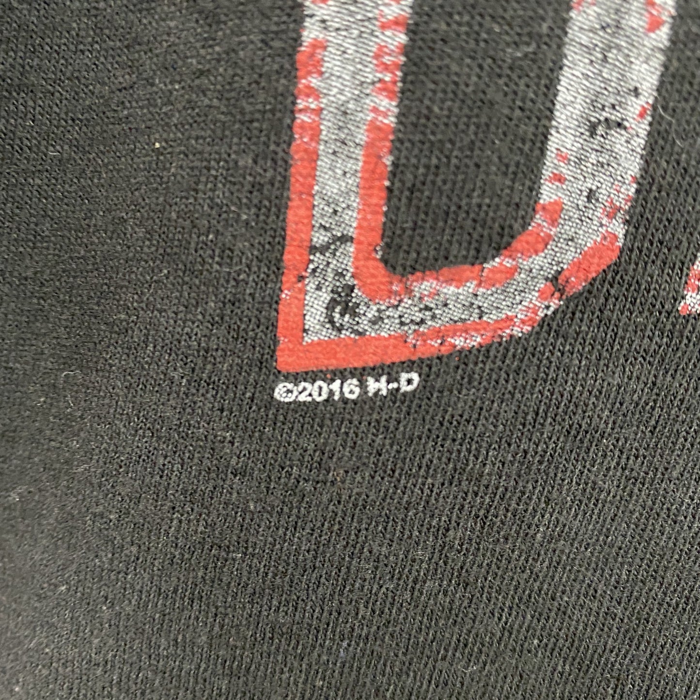 HARLEY DAVIDSON　ハーレーダビッドソン　半袖両面プリントTシャツ　黒　ブラック　