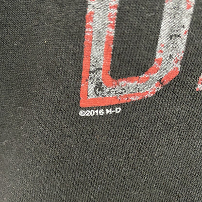 HARLEY DAVIDSON　ハーレーダビッドソン　半袖両面プリントTシャツ　黒　ブラック　