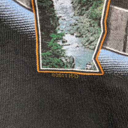 HARLEY DAVIDSON　ハーレーダビッドソン　半袖両面プリントTシャツ　黒　ブラック　