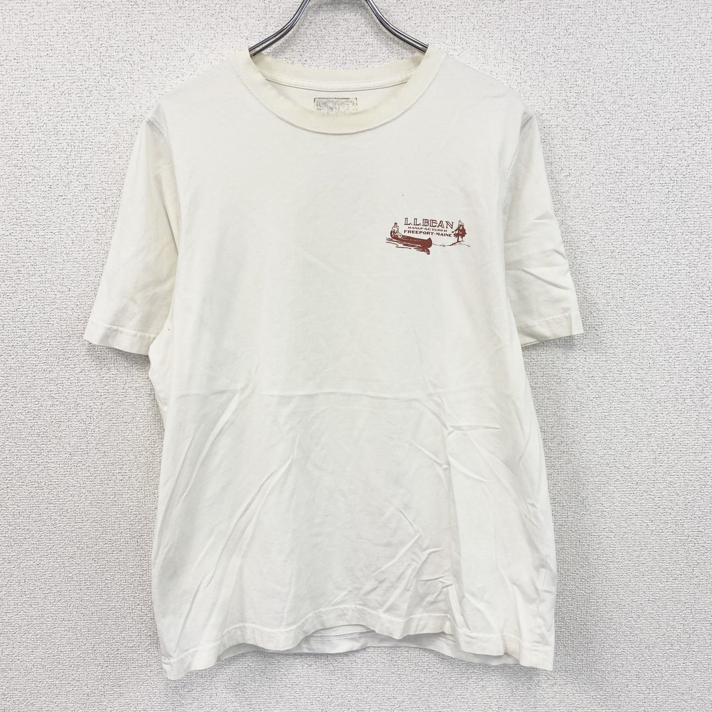 L.L.Bean　エルエルビーン　半袖プリントTシャツ　白　ホワイト　Lサイズ