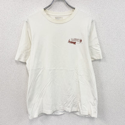 L.L.Bean　エルエルビーン　半袖プリントTシャツ　白　ホワイト　Lサイズ