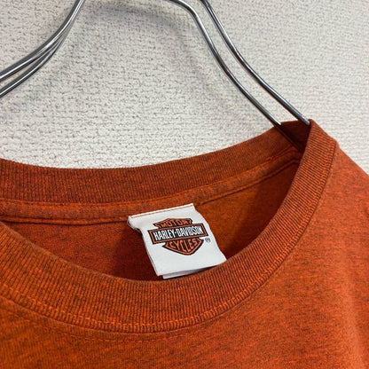 HARLEY DAVIDSON　ハーレーダビッドソン　半袖プリントTシャツ　オレンジ　Lサイズ