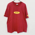 古着 used　00s　Hanes　BEEFY-T　早稲田大学　水泳部　半袖プリントTシャツ　赤　レッド　XLサイズ