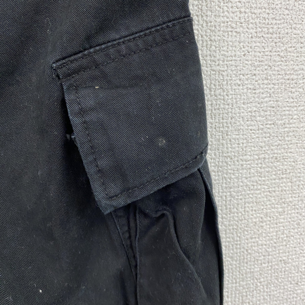 HOUSTON　ヒューストン　カーゴハーフパンツ/ショートパンツ　カーゴショーツ　黒　ブラック　Lサイズ　古着