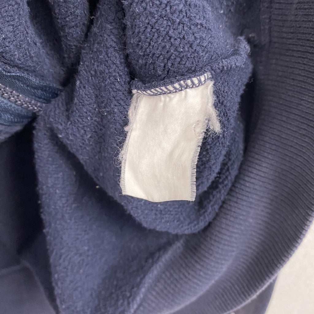 Champion　チャンピオン　フルジップパーカー/フーディー　ワンポイント　紺　ネイビー　XLサイズ フード付き メンズ 古着
