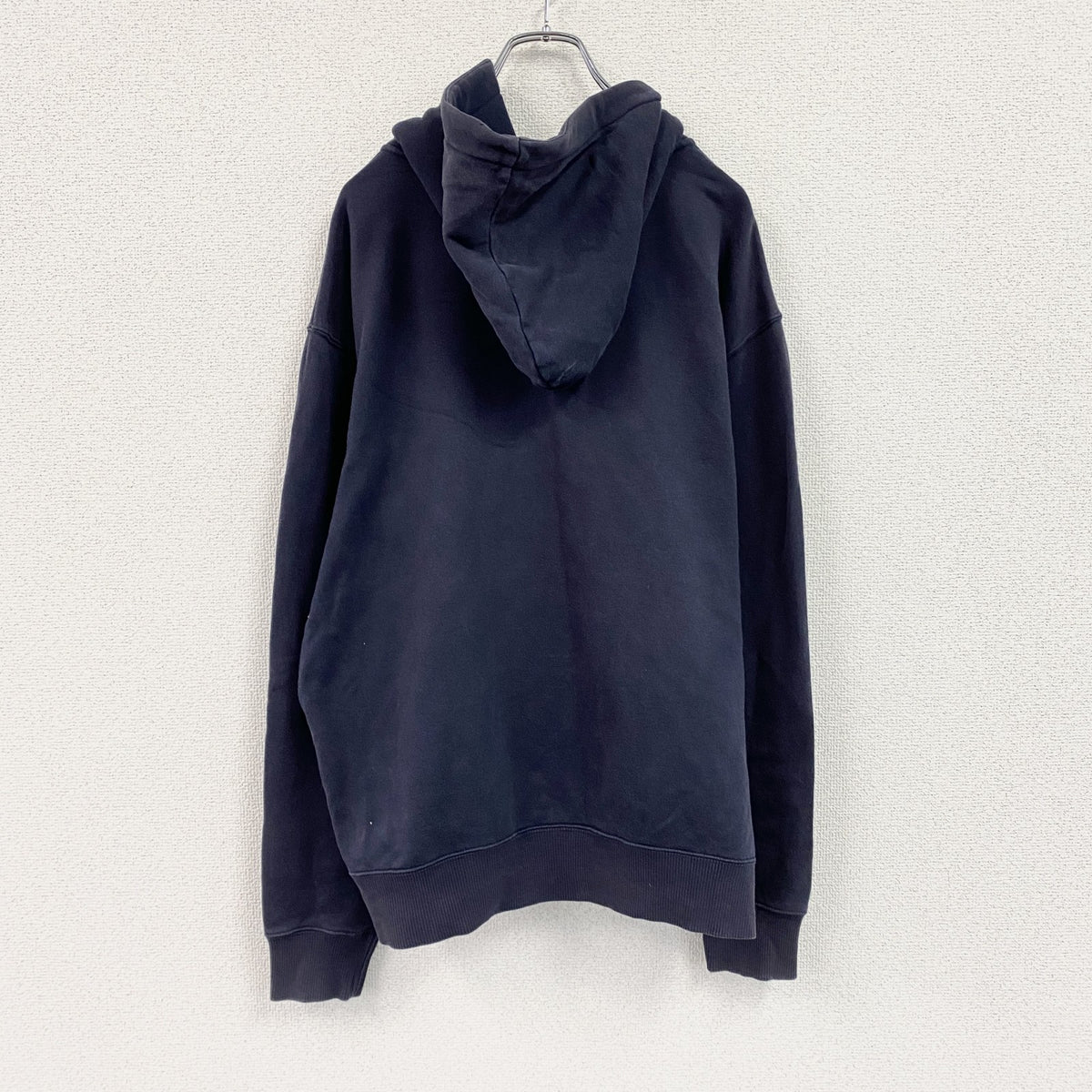 Champion　チャンピオン　フルジップパーカー/フーディー　ワンポイント　紺　ネイビー　XLサイズ フード付き メンズ 古着