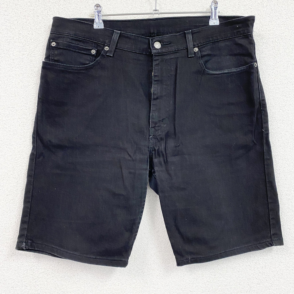 Levi’ｓ　リーバイス　505　デニムハーフパンツ/ショートパンツ　黒　ブラック　W36サイズ　古着