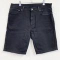 Levi’ｓ　リーバイス　505　デニムハーフパンツ/ショートパンツ　黒　ブラック　W36サイズ　古着