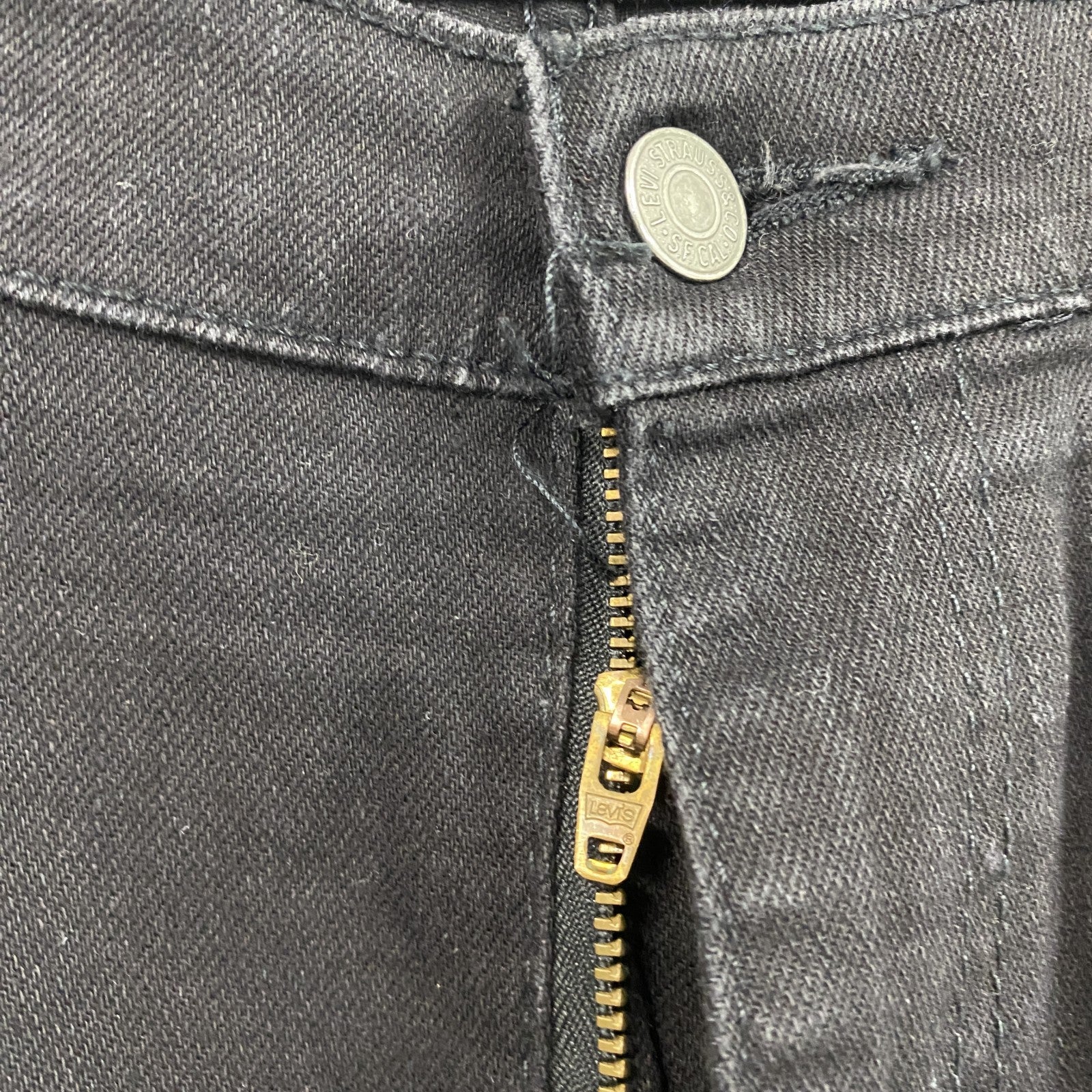 Levi’ｓ　リーバイス　505　デニムハーフパンツ/ショートパンツ　黒　ブラック　W36サイズ　古着