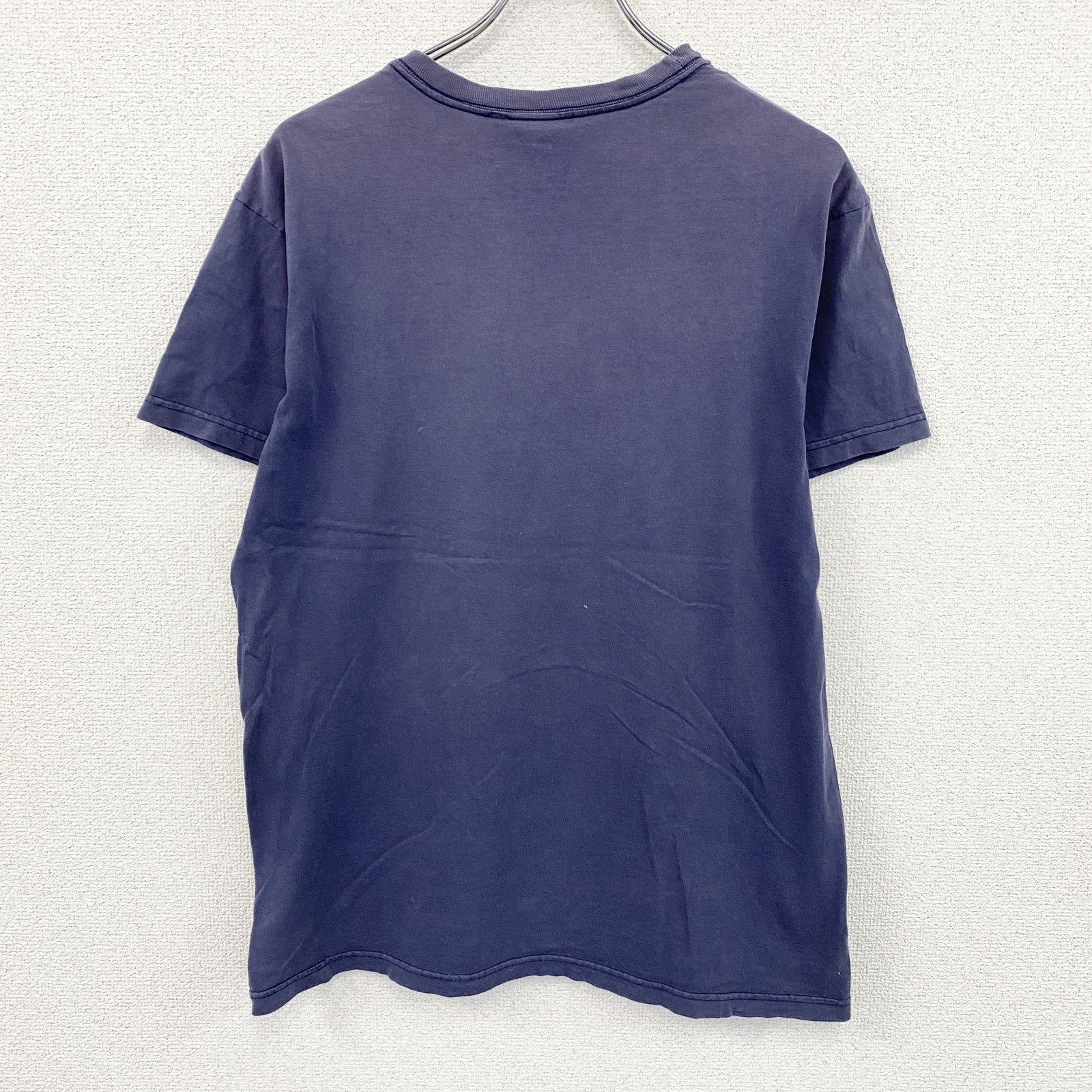 00s　Fossil　フォッシル　半袖プリントTシャツ　ヴィンテージ　フェード　紺　ネイビー　Sサイズ　古着