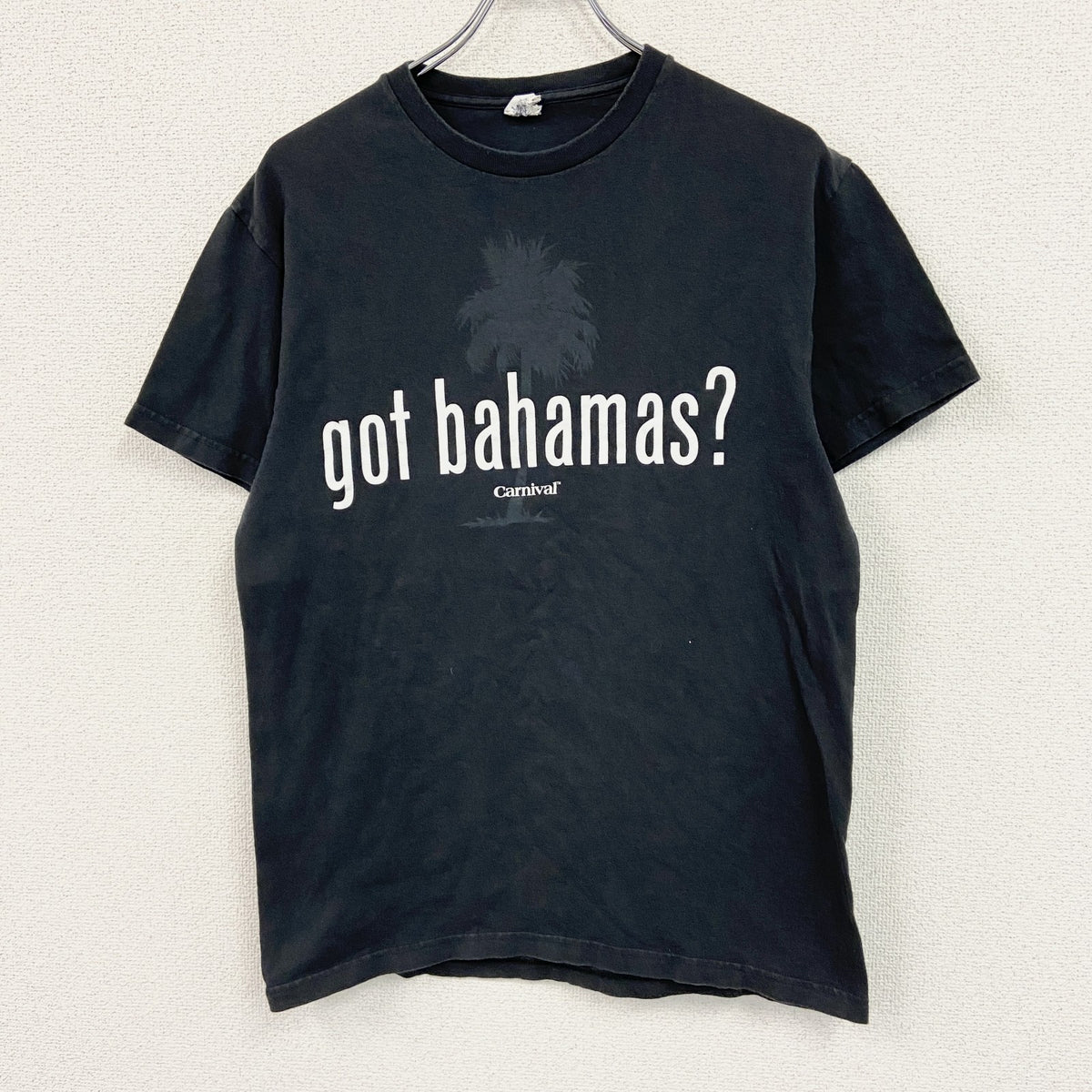DELTA　デルタ　半袖パロディプリントTシャツ　got milk?　黒　ブラック　Mサイズ　古着