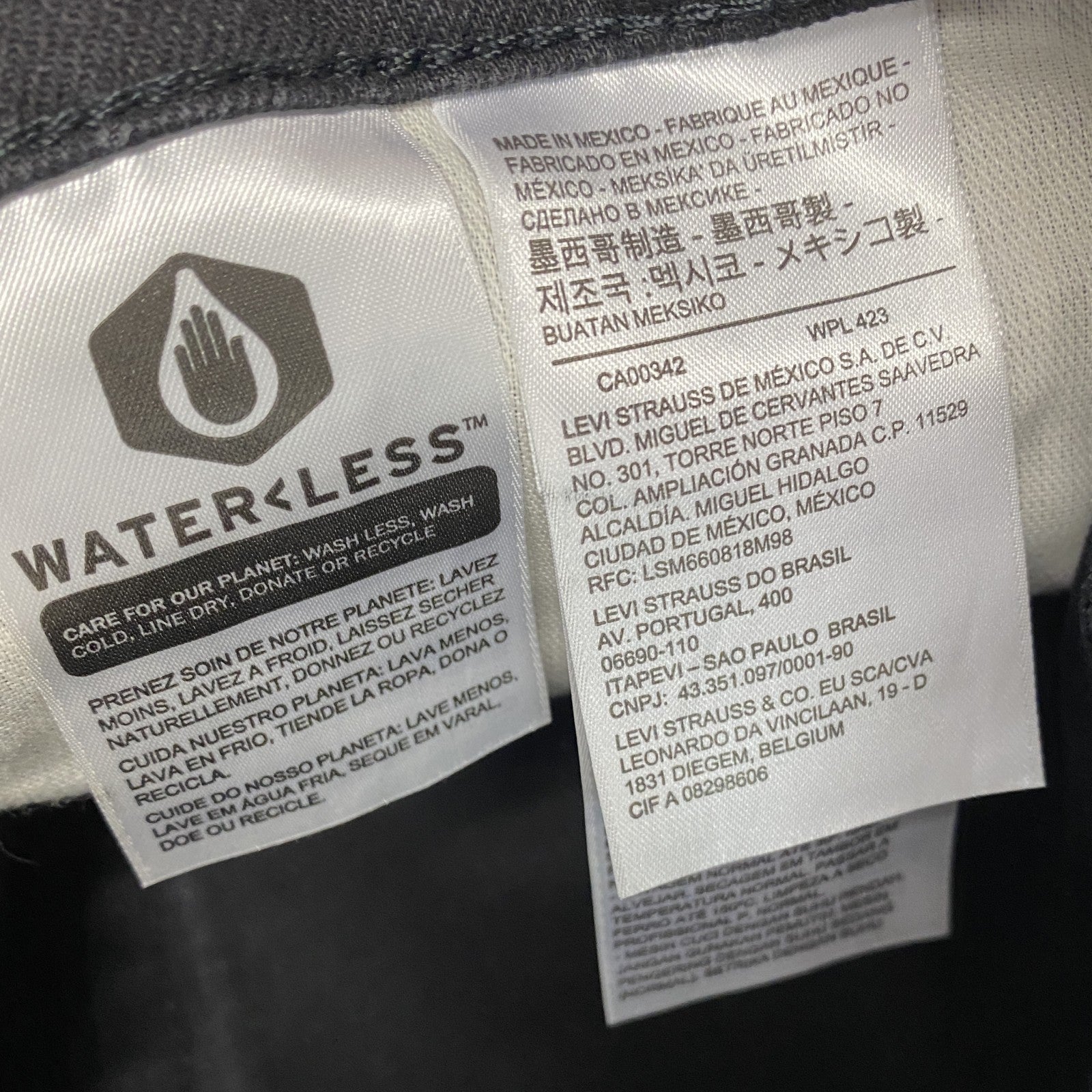 Levi’ｓ　リーバイス　505　デニムハーフパンツ/ショートパンツ　黒　ブラック　W36サイズ　古着