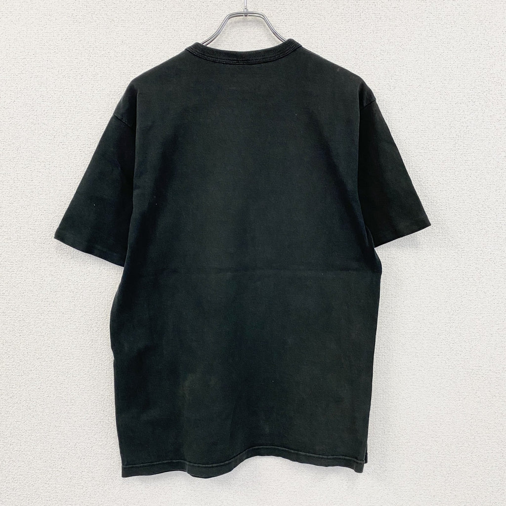 ～00s　Champion　チャンピオン　半袖プリントTシャツ　ヴィンテージ　黒　ブラック　Lサイズ　古着