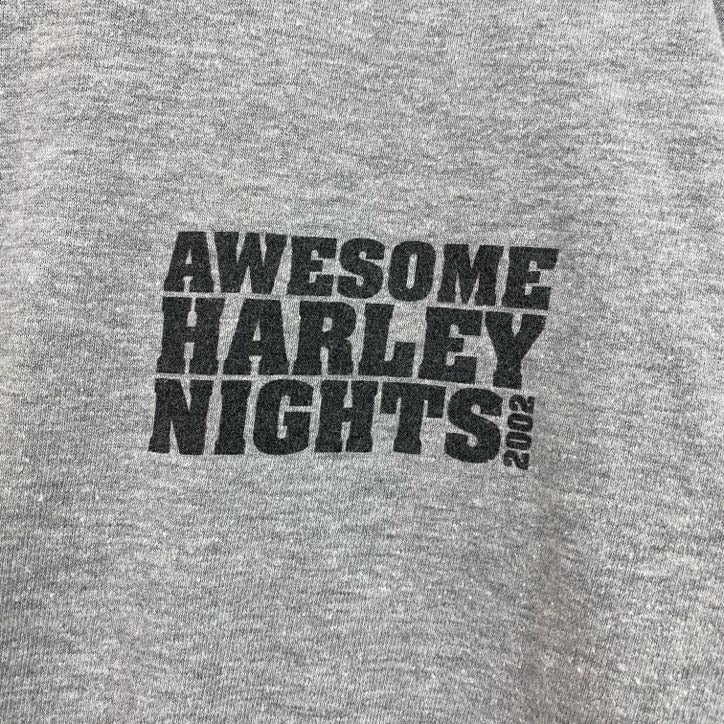 00s　HARLEY DAVIDSON　ハーレーダビッドソン　半袖プリントTシャツ　灰色　グレー　Mサイズ