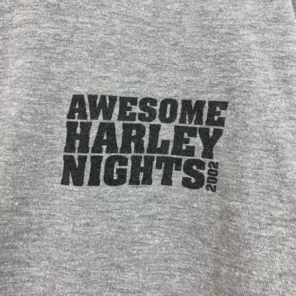 00s　HARLEY DAVIDSON　ハーレーダビッドソン　半袖プリントTシャツ　灰色　グレー　Mサイズ