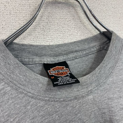 00s　HARLEY DAVIDSON　ハーレーダビッドソン　半袖プリントTシャツ　灰色　グレー　Mサイズ