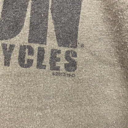 HARLEY DAVIDSON　ハーレーダビッドソン　長袖両面プリントTシャツ　カーキー　XLサイズ