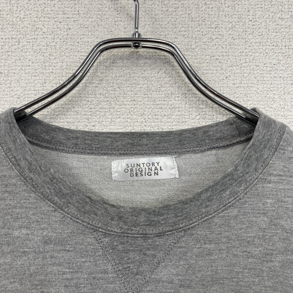 SUNTORY　サントリー　BOSS　ボス　長袖プリントTシャツ/ロンT　グレー　灰色　　古着