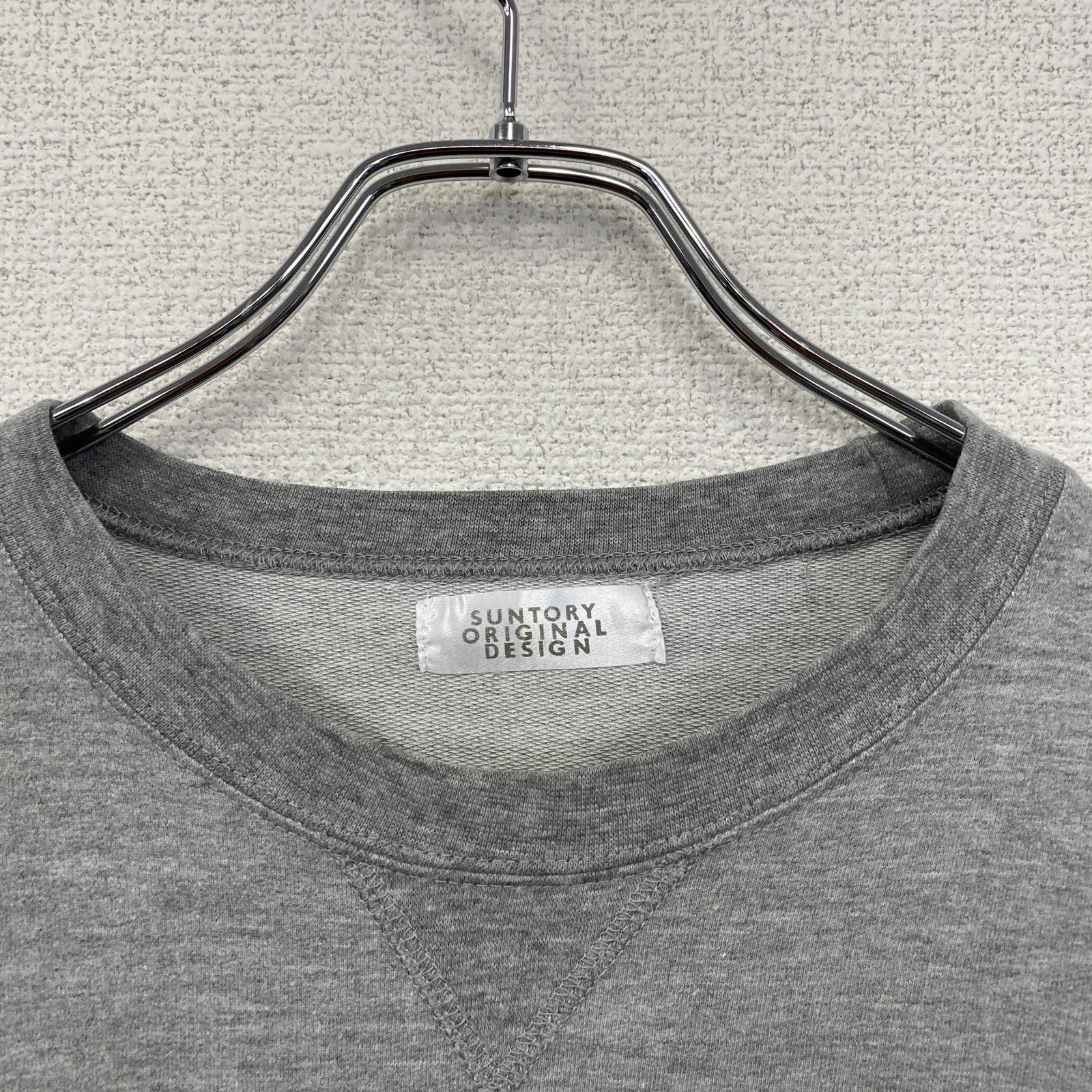 SUNTORY　サントリー　BOSS　ボス　長袖プリントTシャツ/ロンT　グレー　灰色　　古着