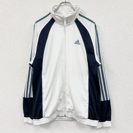 00s　adidas　アディダス　トラックジャケット/ジャージ　ヴィンテージ　白　ホワイト　Lサイズ