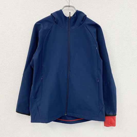 adidas　アディダス　フルジップウルトラウォームジャケット　フーデッドジャケット　紺　ネイビー　Lサイズ